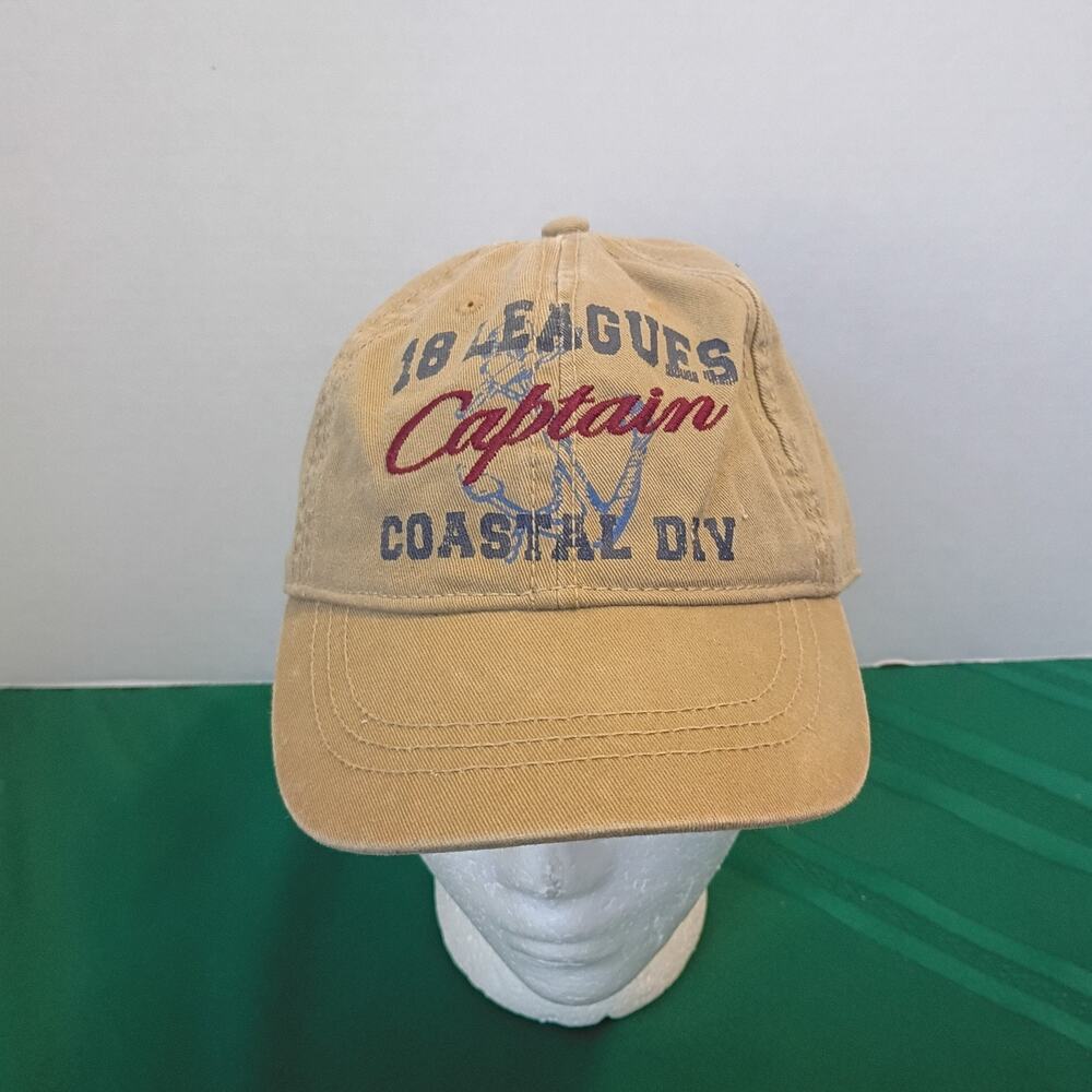 Place Est. 1989 Beige Hat 18 Leagues Coastal Div Captain Rare